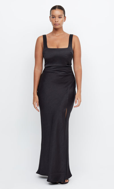 Dreamer Square Neck Formal Bridesmaid Dress in Black by Bec + Bridge