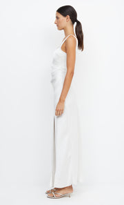 Dreamer Square Neck Split Bridesmaid Bridal Maxi Dress in Ivory by Bec + Bridge