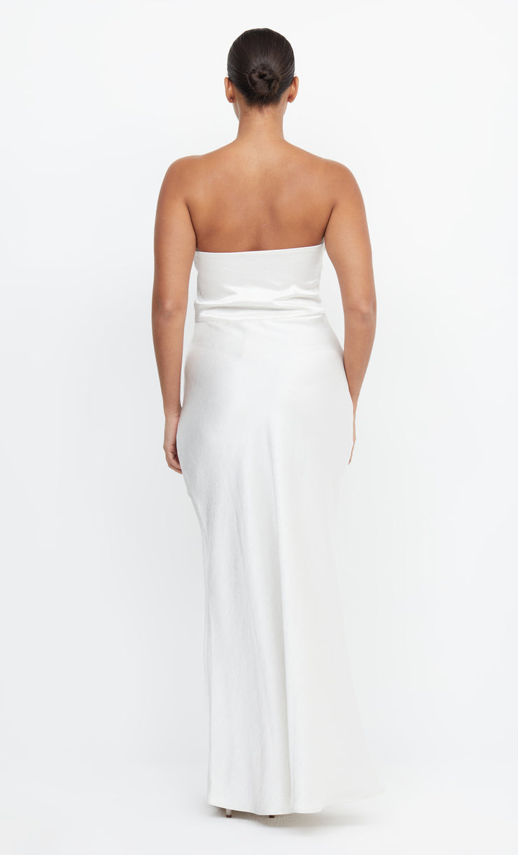 the dreamer strapless dress ivory