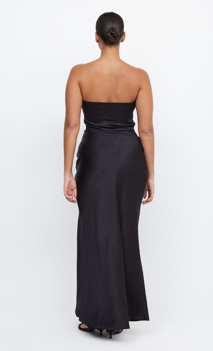David's bridal black clearance strapless dress